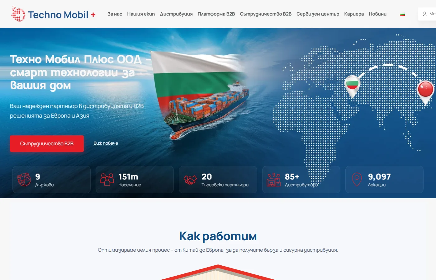 B2B платформа с автоматично фактуриране за дистрибутор на смарт техника - Technomobilplus.eu